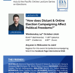 International IDEA & Friends’ Asia & the Pacific Online Lecture Series on Elections
