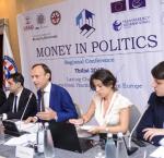 Expert panel during the Money in Politics Regional Conference in Tbilisi, Georgia, June 2017