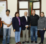 Reunión de Inicio del Proyecto “Liderazgo de las Mujeres y Fortalecimiento de la Gestión Pública Departamental”: Secretario de Planificación del Gobierno Autónomo Departamental del Beni, Wilder Molina, Consultor de IDEA Internacional, Yerko Rodríguez, Secretaria de Medio  Ambiente del Gobierno Autónomo Departamental del Beni,  Ingrid Zabala, Asesor Princiipal de IDEA internacional, Alfonso Ferrufino, Alex Ferrier, Oficial de Programas de IDEA Internacional, Carolina Floru y Consultor de IDEA Internacional ,