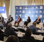 Panelists discussing the Perspectives on Democracy in Latin America and the Caribbean during the second day of the Global Forum on Latin America and the Caribbean 2018. Photo Credit: FUNGLODE