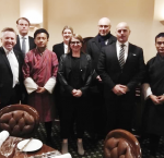Fellows with Mr Shane Donnelly, Clerk of the House of Assembly and Mr David Pearce, Clerk of Legislative Council and Staff. Photo credit: International IDEA