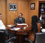 Miguel Angel Lara Otaola, Jefe de la Oficina para México y Centroamérica, se reunió con Yuri Beltrán Miranda (izquierda), consejero electoral del Instituto Electoral de la Ciudad de México, para explorar posibilidades de colaboración entre ambas instituciones y acompañamiento a los procesos de participación ciudadana en la Ciudad de México.