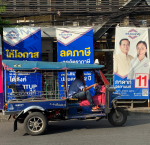 Campaigning is very much happening along the streets of Bangkok. Image credit:  Adhy Aman, International IDEA