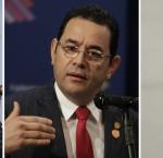 Three presidents who have been singled out for receiving illicit funding in their campaigns: Juan Orlando Hernández, from Honduras; Sebastián Piñera, from Chile, and Jimmy Morales, from Guatemala. Image credit: Presdiencia El Salvador, CSIS, Gobierno de Chile@flckr