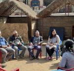  Local government mentors  from Nitishala Nepal talking to local representatives of Sunil Smriti Rural Municipality, Lumbini Province, Nepal.  image credit: International IDEA.