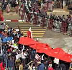 Protesters rally against the military coup in Yangon, Myanmar, Feb. 9, 2021. Image credit: VOA Burmese.