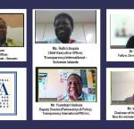 The Panellists for the three webinars.