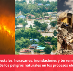 Incendios forestales, huracanes, inundaciones y terremotos: la repercusión de los peligros naturales en los procesos electorales