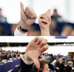 Thumbs up and down