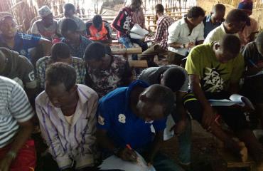 Focus group with Somali refugees in Kakuma, Kenya, during the research for "The Case of Somali and South Sudanese Refugees in Kenya"