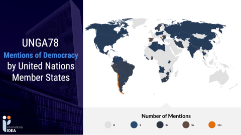 Mentions of Democracy by United Nations Member States - UNGA78