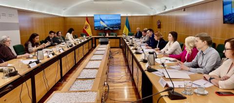 Ukrainian delegation meeting with the Spanish authorities 
