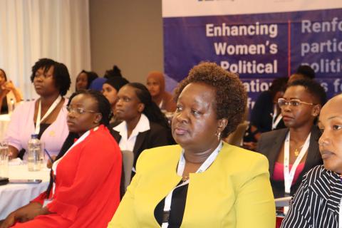 Ambassador Judith Sijeny during the 5th WPP Academy event by FAWE in Nairobi, Kenya. Photo: Olive Aseno