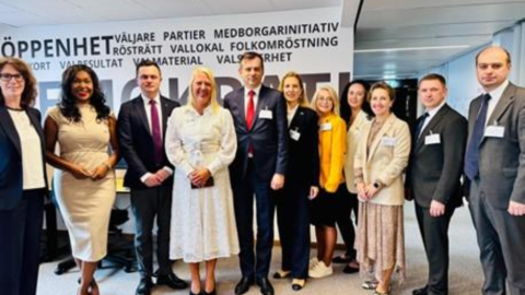 Meeting with representatives of the Swedish electoral authority.
