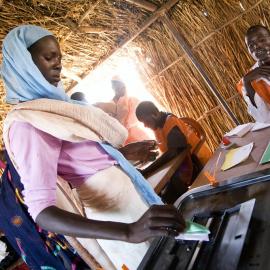 "North Darfur Woman Votes in Sudanese National Elections" by United Nations Photo is licensed under CC BY-NC-ND 2.0