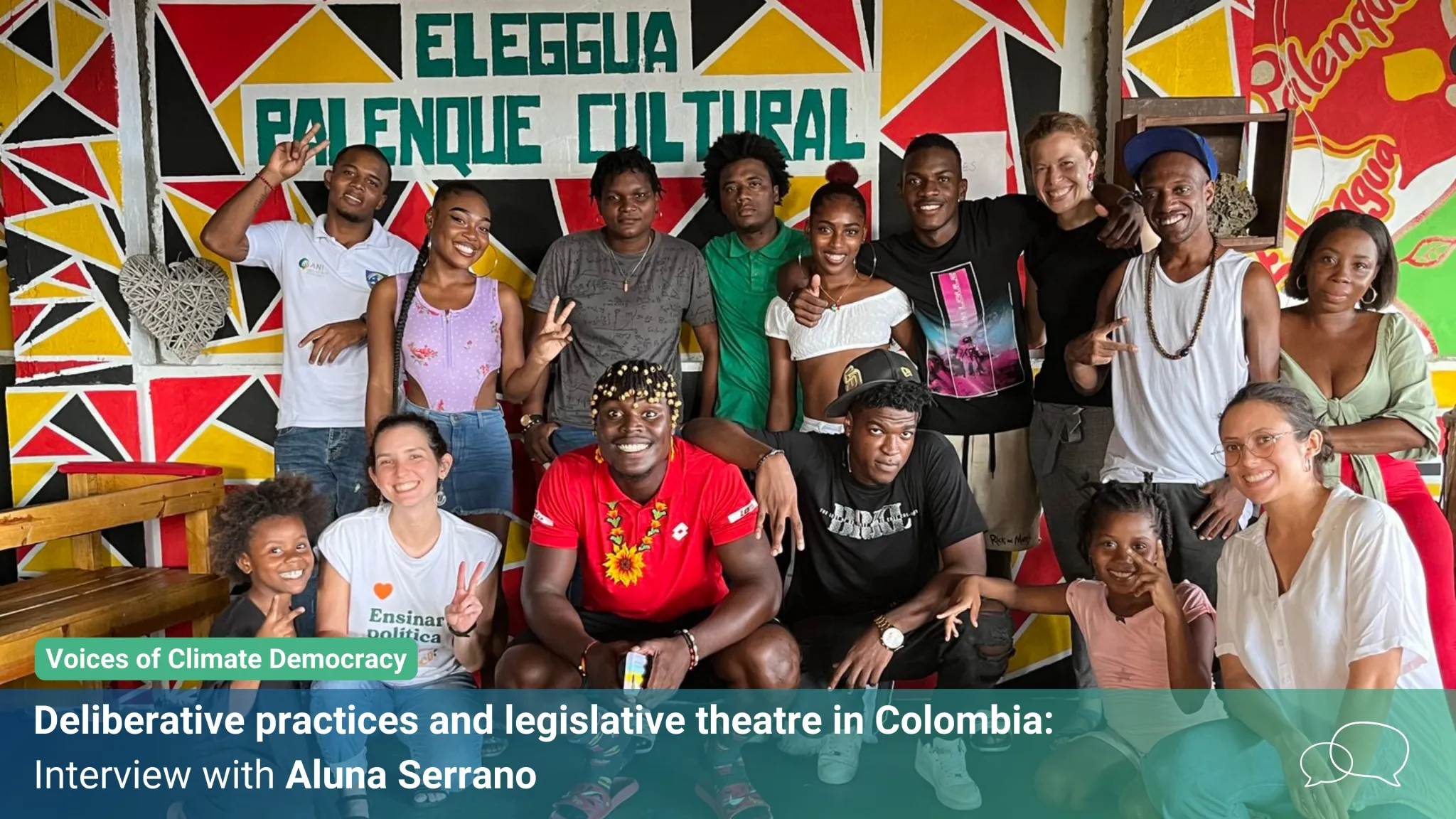 Photo: Legislative theatre in 2021 in Buenaventura, Colombia—A group photo!