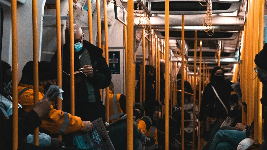 Baker Street Train during Covid times in the UK. Photo by Jack Lucas Smith on Unsplash