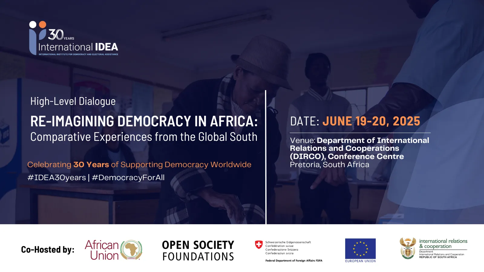 Re-imagining Democracy in Africa: Comparative Experiences from the Global South banner.