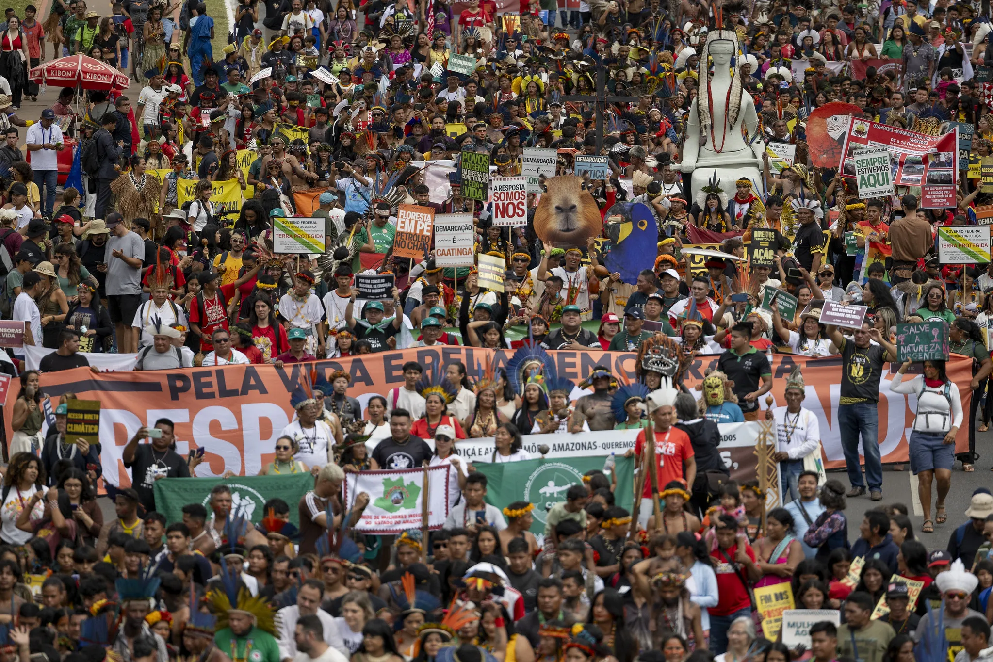 Marcha do Acampamento Terra Livre, 08/04/2025, Credit: Myke Sena/DPU