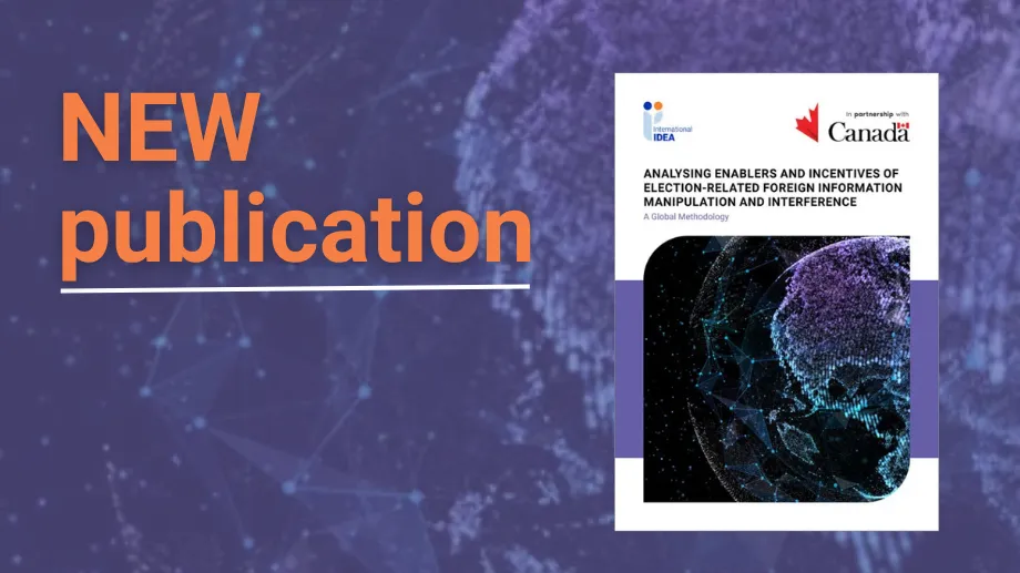 Cover of IDEA's Global Methodology on Combatting Electoral Foreign Information Manipulation and Interference (FIMI)