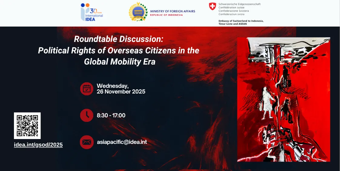 The Global State of Democracy Report 2025 - Democracy on the Move (594 x 300 mm)