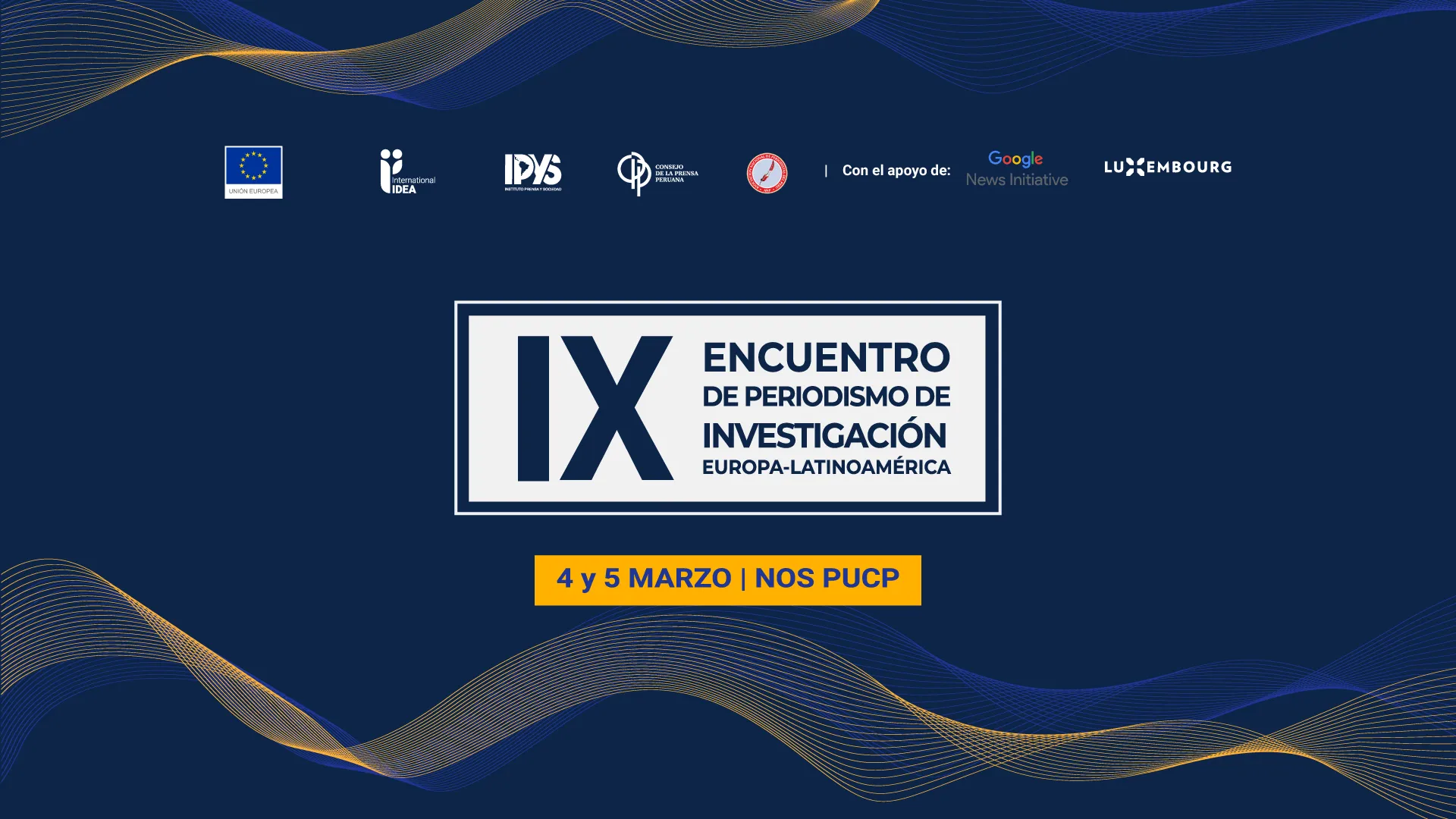 IX encuentro de periodismo de investigación Europa - América Latina 