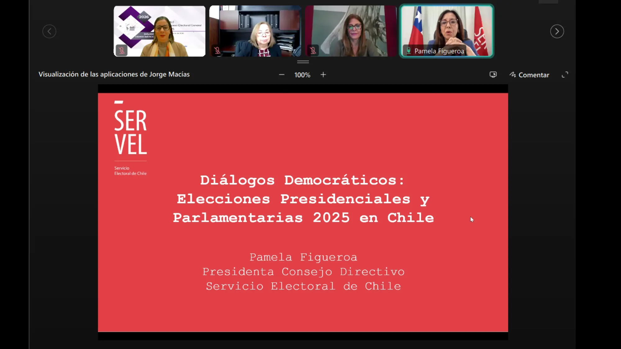 SERVEL de Chile fue encargado de iniciar los diálogos democraticos.