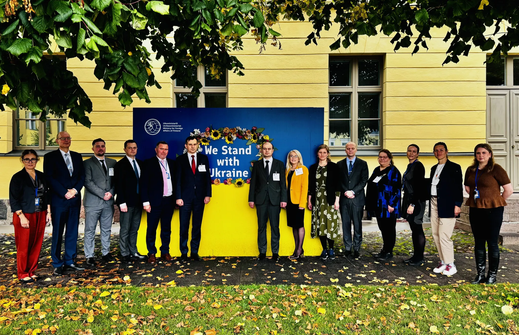 A delegation from Ukraine’s Central Election Commission and Ministry of Foreign Affairs during a consultative visit on out-of-country voting at the Finnish Ministry of Foreign Affairs, Helsinki, 8 September 2025. Credit: International IDEA