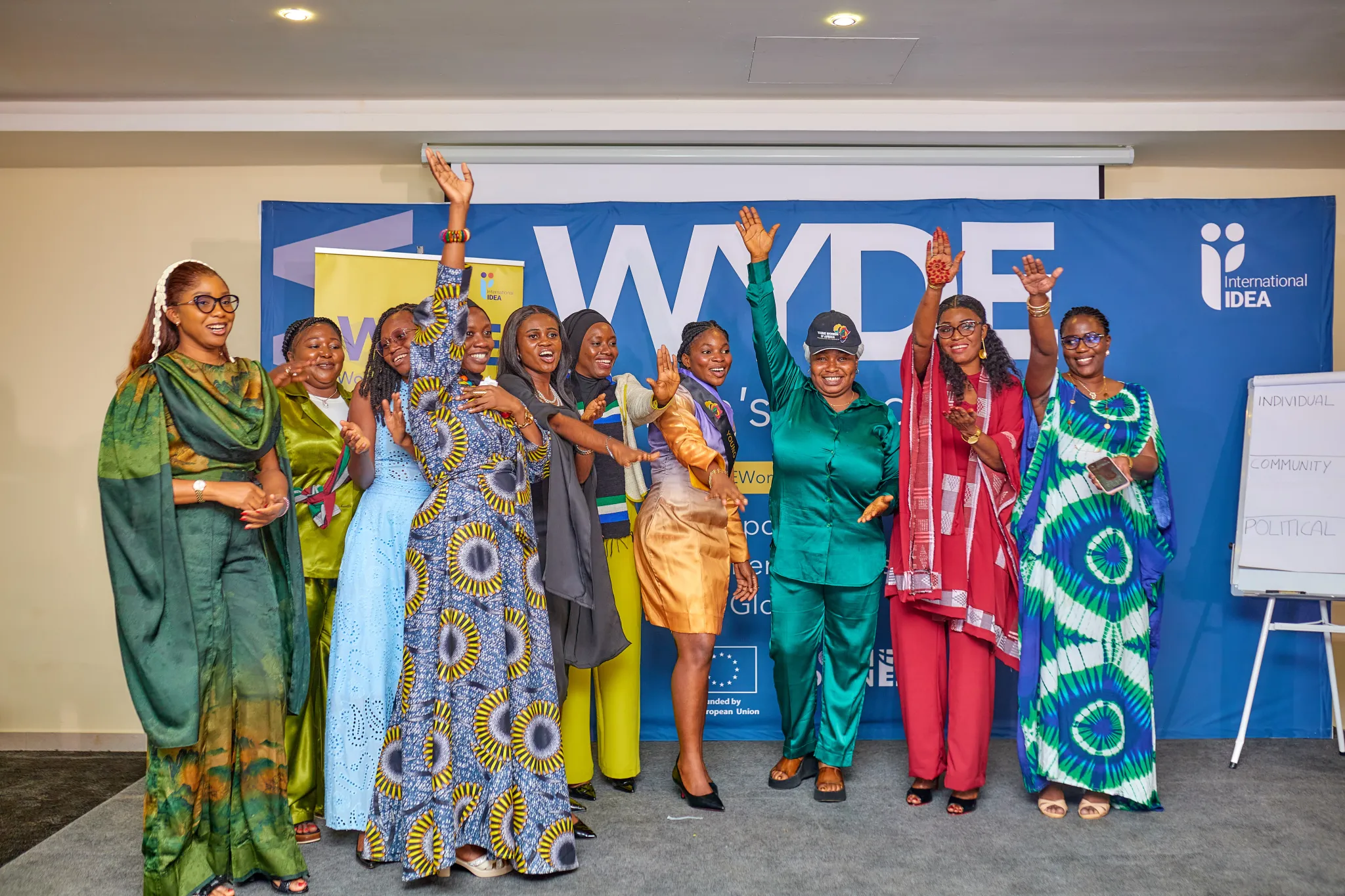 Young Women’s Empowerment Academy for the Economic Community of West African States, in Abuja, Nigeria, November 2025. Credit: Mediaswitch for International IDEA