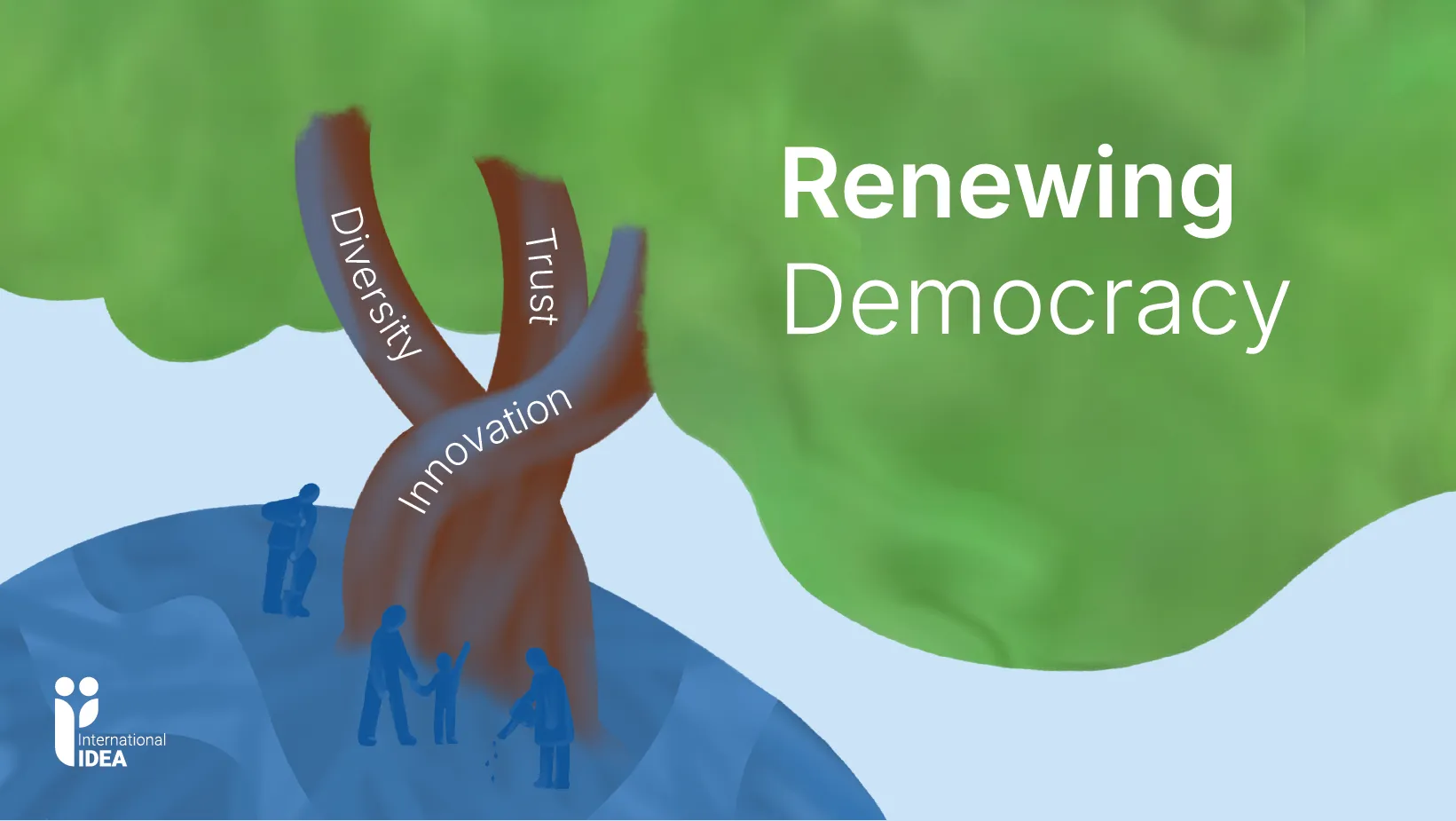 Renewing Democracy campaign visual