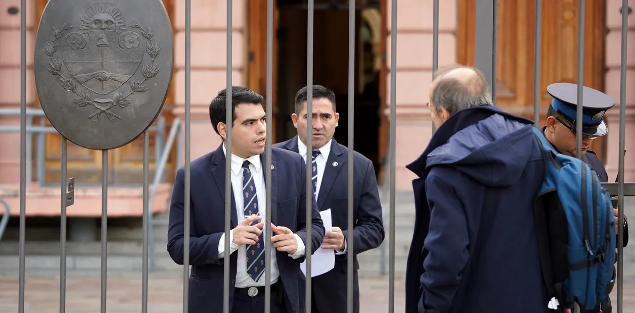 Reapertura de la sala periodistas en Casa Rosada, Buenos Aires. 6/5/26. Foto Guillermo Rodríguez Adami Imagen: 1/1