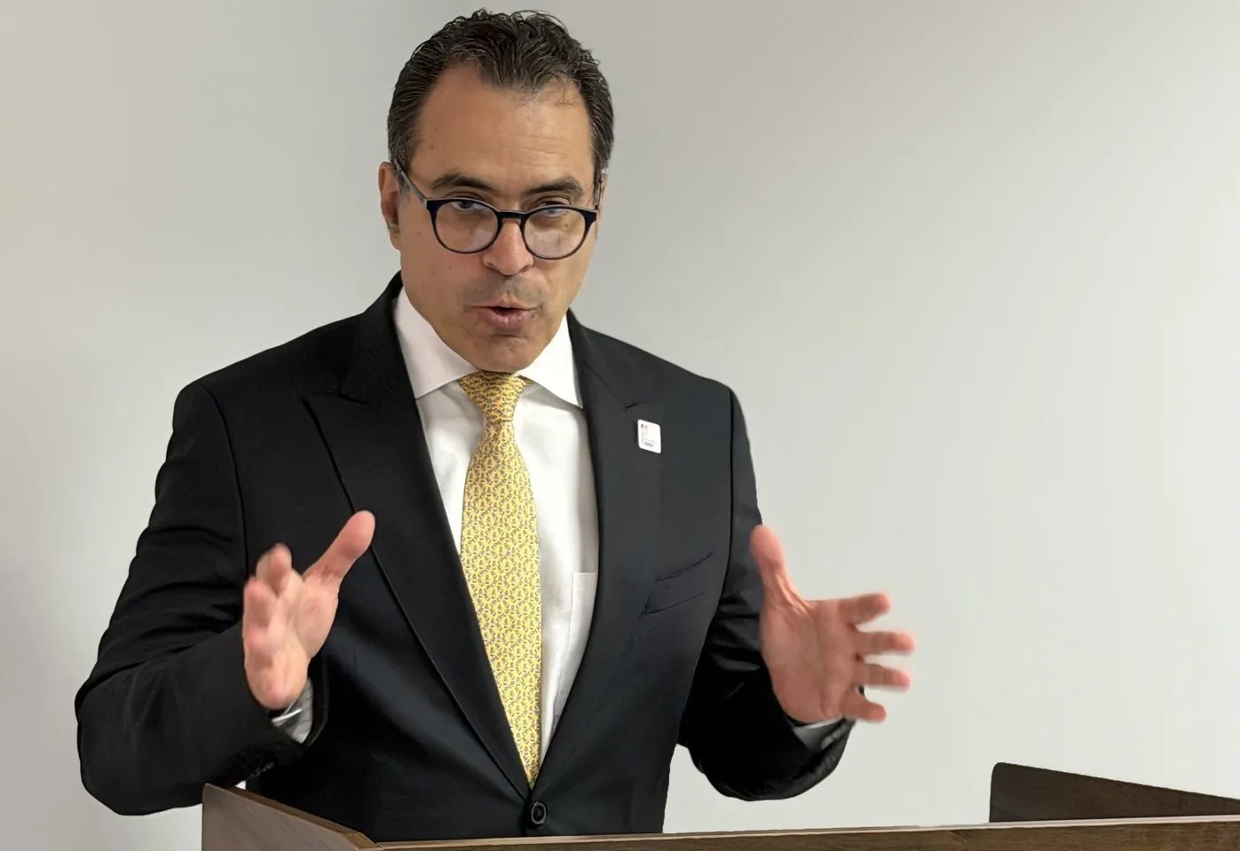 Secretary-General Kevin Casas-Zamora speaks at the opening of a new regional office in Pretoria, South Africa.