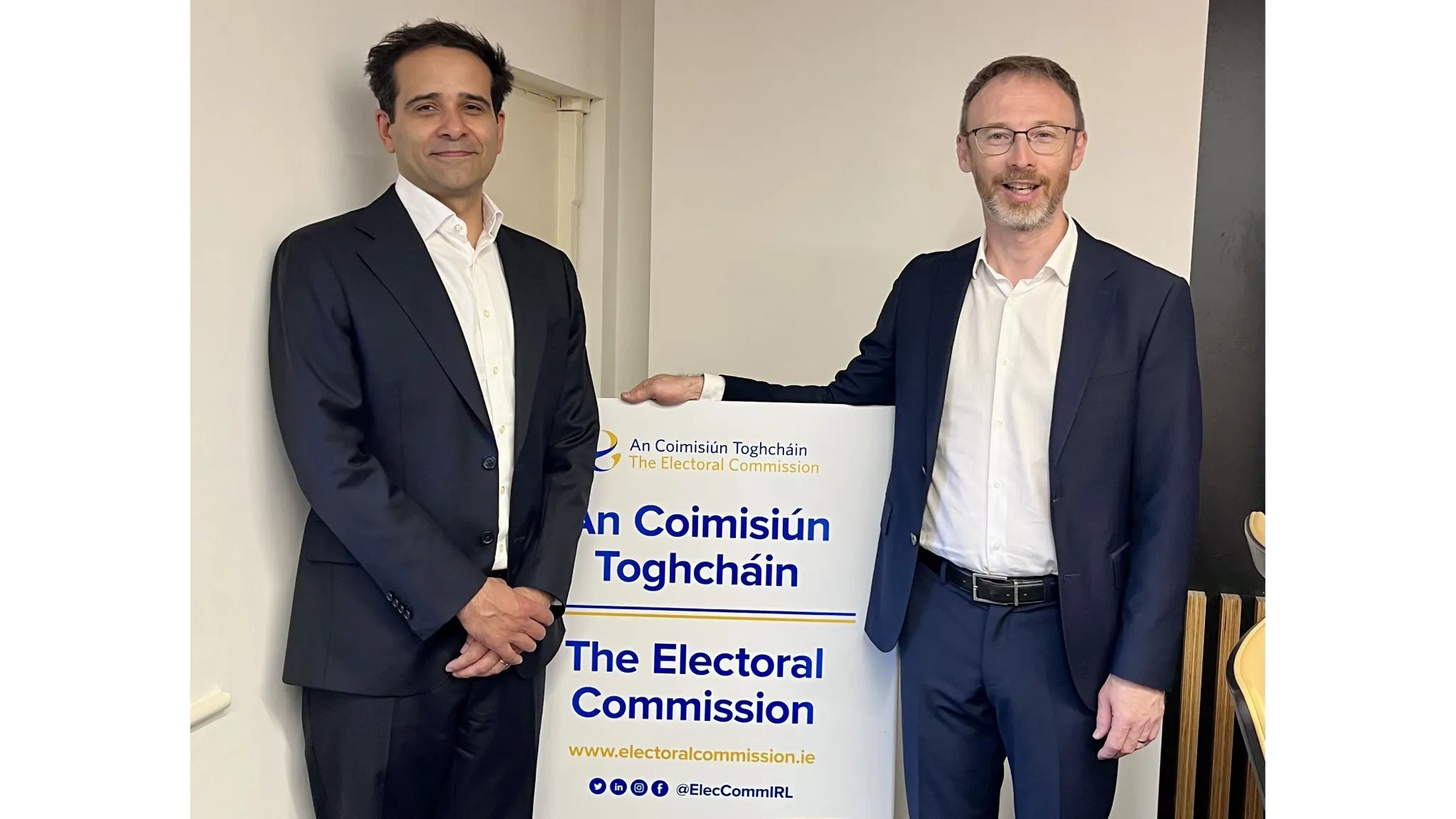 International IDEA team. Oliver Joseph, Adviser (left) and Vasil Vashchanka, International Election Expert (right)