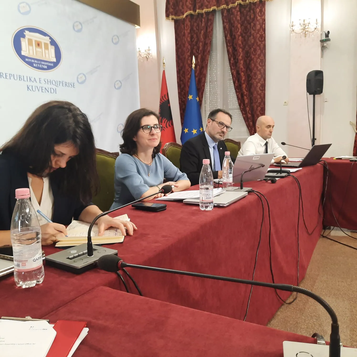 Discussing Albanian Assembly's ICT needs 