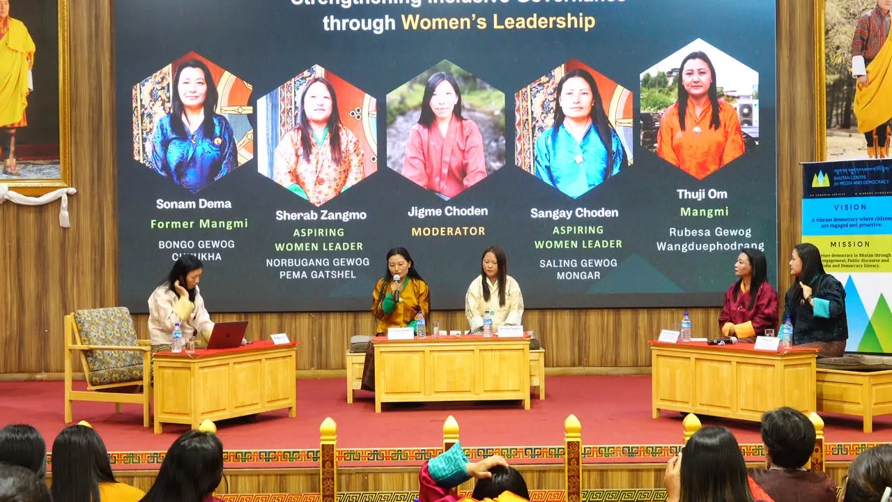 Panel discussion on women’s leadership and inclusive governance in Thimphu, Bhutan, on 15 September 2026.