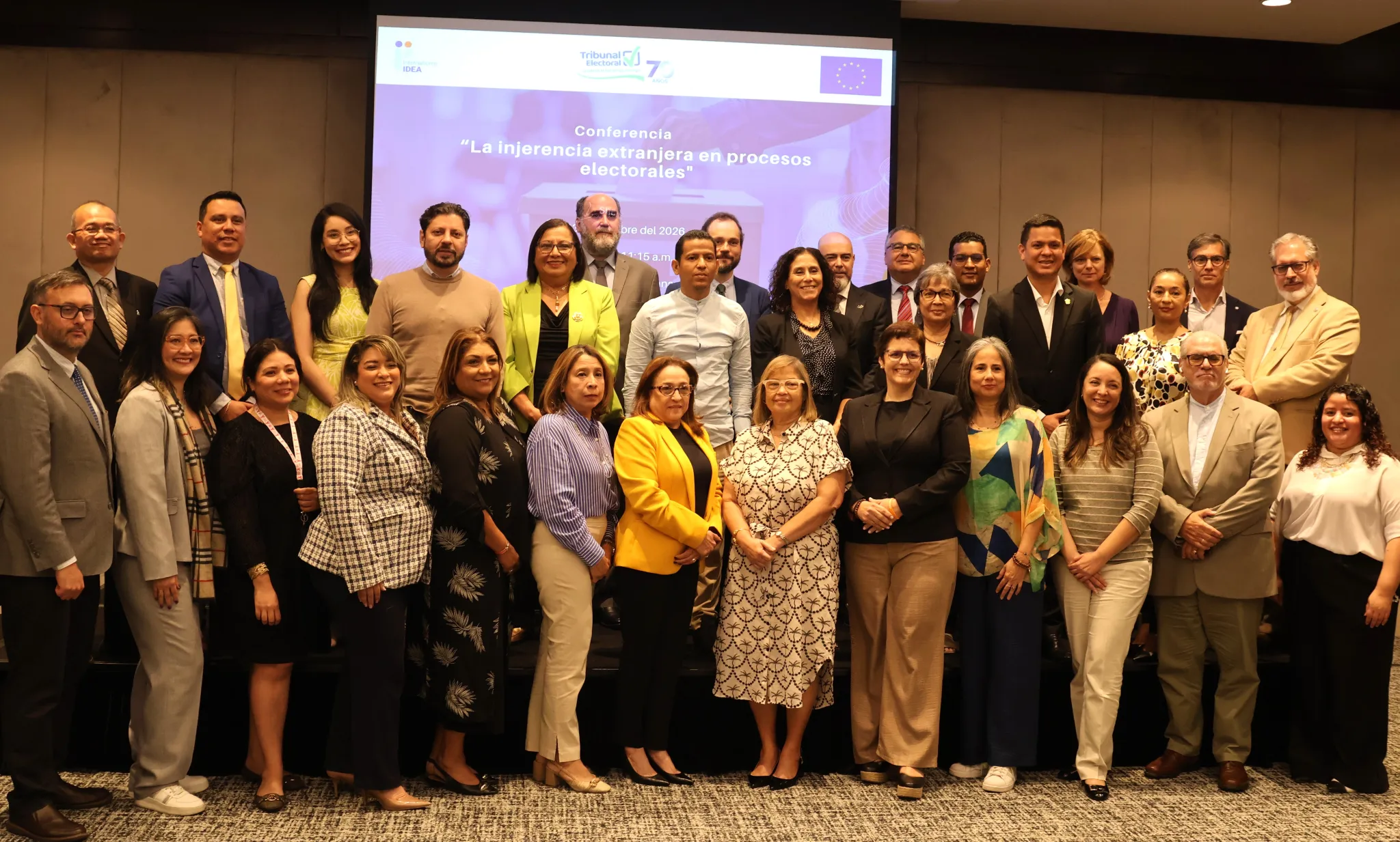 Representatives of the diplomatic corps, Congress, international organizations, aid agencies, the Electoral Tribunal, and the National Assembly gathered in Panama to discuss the growing impact of foreign interference, disinformation, and artificial intelligence on democratic processes.