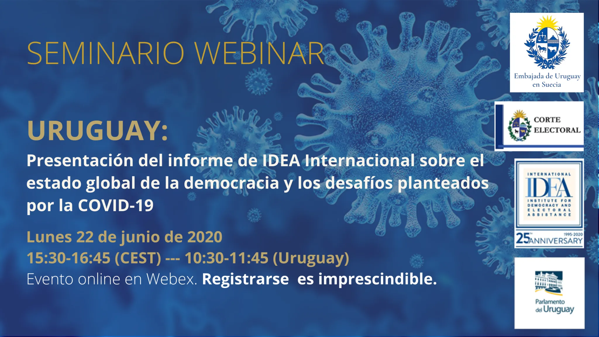 Uruguay: Presentación del informe de IDEA Internacional sobre el estado global de la democracia y los desafíos planteados por la COVID-19