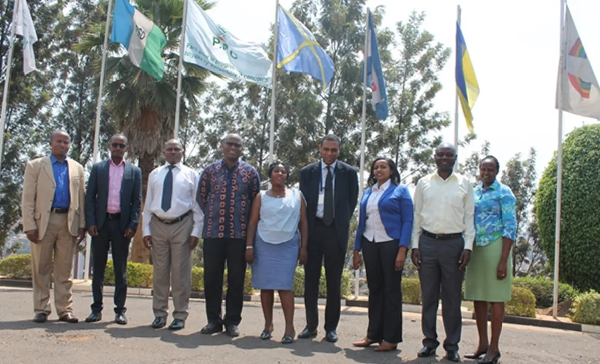Outside NFPO in Kigali, Rwanda