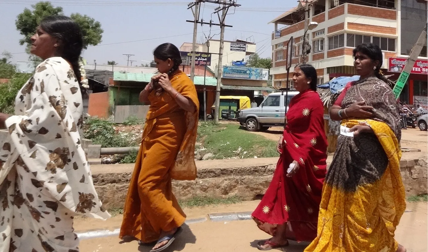 A group of women head to vote. Photo credit:  Dave Lonsdale@flickr