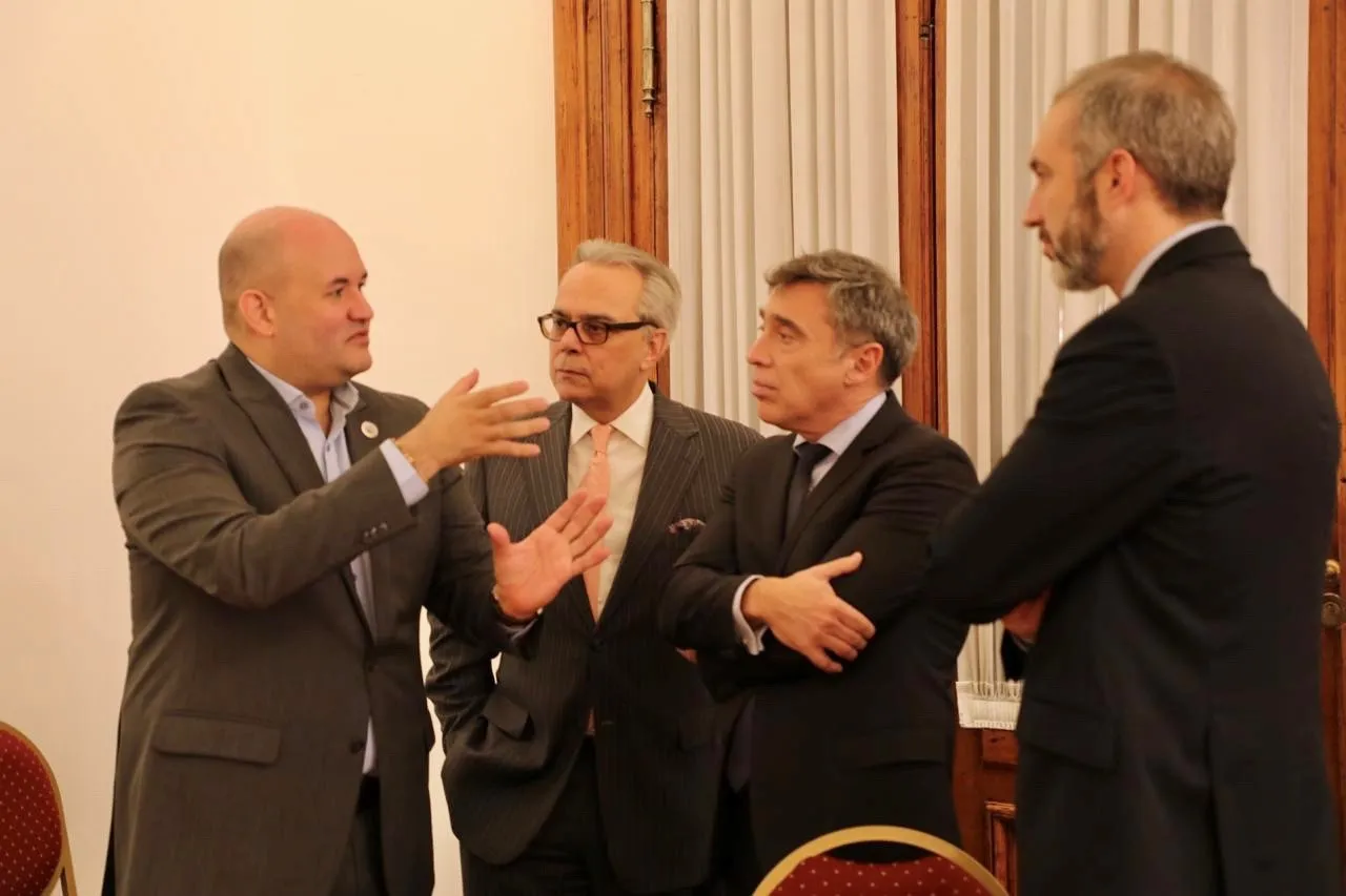 Left to right: Judge of the Electoral Tribunal of Panama, Alfredo Juncá; Director for Latin America and the Caribbean Region of International IDEA, Dr Daniel Zovatto; Chair of the CNE, Santiago Corcuera; Secretary for Judicial Action of the CNE, Hernán Gonçalves Figueiredo.