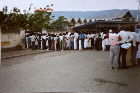 Waiting to vote