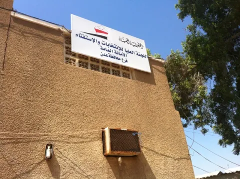 Supreme Commission on Elections and Referenda office in Aden, Yemen