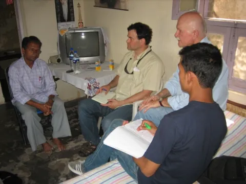 TCC Team visit to Birgunj Village District Secretary. 2007