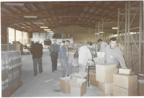 OSCE Election Staff preparing shipments of election materials.