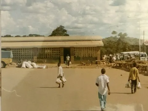 Market empty (via intimidation) on day of presidential rally, Malawi