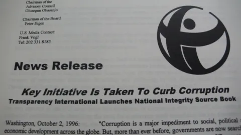 News Release, Transparency International