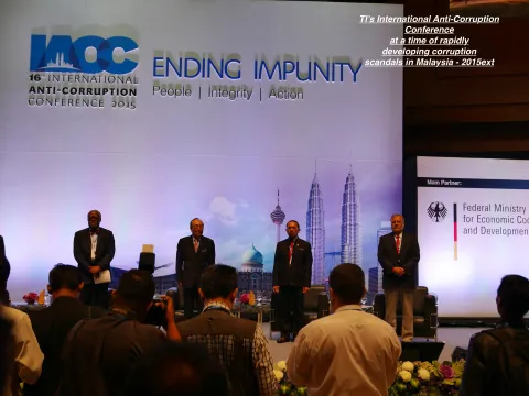 TI’s International Anti-Corruption Conference at a time of rapidly developing corruption scandals in Malaysia - 2015