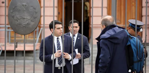 Reapertura de la sala periodistas en Casa Rosada, Buenos Aires. 6/5/26. Foto Guillermo Rodríguez Adami Imagen: 1/1