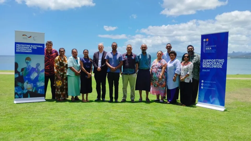 View of participants at the mapping workshop on protecting electoral processes in the information environment. Image Credit: International IDEA 