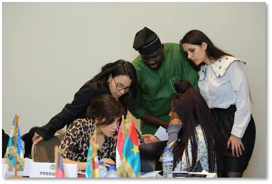 Youth actively participating in the specialized committee.